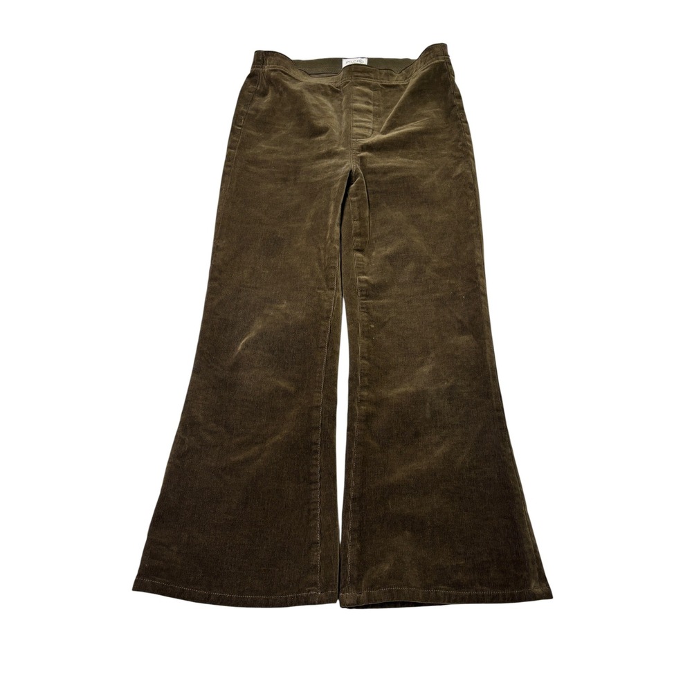 Pilcro Anthropologie Olive Brown Corduroy Wide Leg Pull On Pants Women S W29 L24